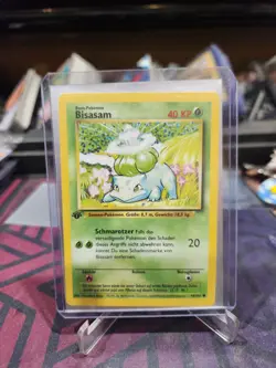 Pokemon Base Set Wotc German Bisam (Bulbasaur) 1st Edition NM - Image 1