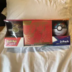 Pokemon Scarlet & Violet Elite Trainer Box 3-Pack Promo Sealed Box English - Image 1