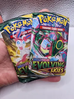 Pokemon TCG 2-Pack Lot Evolving Skies Sealed Single Booster Packs - Image 3