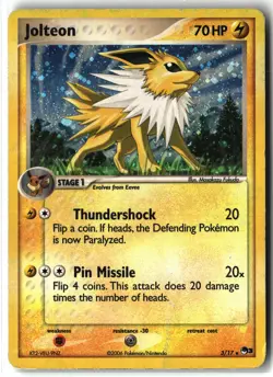 Jolteon ⭐ 3/17 Holo Rare POP Series 3 2006 Pokemon MP - Image 1