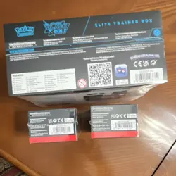 Pokemon TCG Black Bolt Elite Trainer Box & Phantasmal Flames Booster 3 Boxes - Image 3