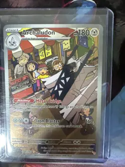 Stellar Crown Archaludon 155/142 Illustration Rare Pokemon NM/M - Image 1
