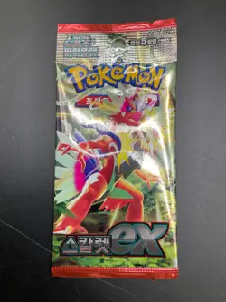 Lot of (100) Pokemon Korean SV1S Scarlet ex Booster Packs Sealed - Image 2