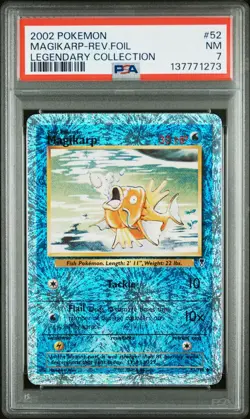 NEW CERT!CLEAN PSA 7 Magikarp Reverse Holo 52/110 - Pokemon Legendary Collection - Image 1
