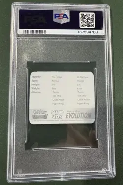 1999 Pokemon Stadium Action 3D's - Raticate/Rattata PSA 10 (POP 1) - Image 2