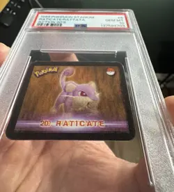1999 Pokemon Stadium Action 3D's - Raticate/Rattata PSA 10 (POP 1) - Image 3