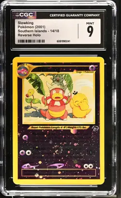 2001 Pokemon Southern Islands Slowking Reverse Holo 14/18 CGC 9 #14/18 - Image 1