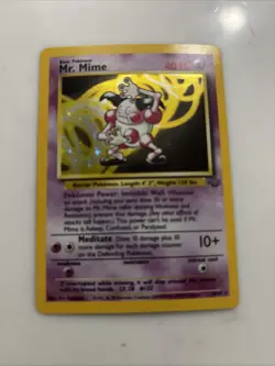 Pokemon Mr Mime Vintage Hologram 6/64 Holo Rare - Image 1