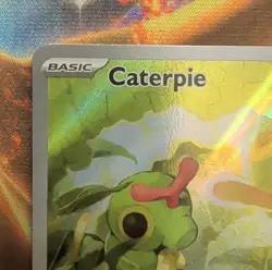 Pokemon Caterpie 172/165 Scarlet & Violet 151 Illustration Rare Full Art Holo 5… - Image 3