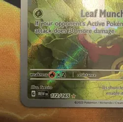 Pokemon Caterpie 172/165 Scarlet & Violet 151 Illustration Rare Full Art Holo 5… - Image 5