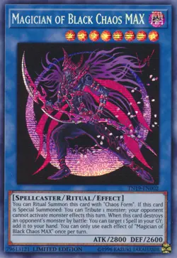 Yugioh! LP Magician of Black Chaos MAX - TN19-EN002 - Prismatic Secret Rare - Li - Image 1
