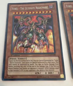 Yubel - The Ultimate Nightmare LCGX-EN199 Secret Rare 1st Edition LP - Image 2