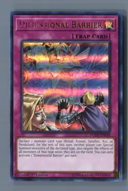 Dimensional Barrier DUDE-EN048 Ultra Rare Duel Devastator Yu-Gi-Oh LP - Image 1