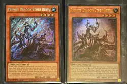 Yugioh 2x Primite Dragon Ether Beryl Ultra And Secret Rare 1st Edition - Image 1