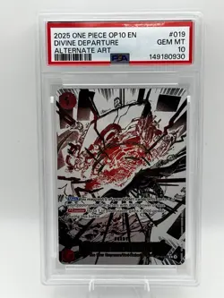 Divine Departure Royal Blood Foil OP10-019 PSA 10 Manga Alt Art One Piece - Image 1