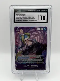 Ms. Wednesday EB01-034 Alt Art One Piece Memorial Booster CGC 10 - Image 1