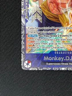 Monkey D Luffy OP12-15 Top 64 Treasure Cup 2024 One Piece Promotion Card Game - Image 5