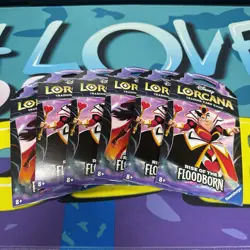 * Lot of 6 * Disney Lorcana TCG - Rise of the Floodborn Sleeved Booster Packs - Image 1