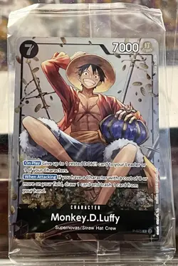 One Piece Card Game - Monkey.D.Luffy / P-075 - Sealed - Image 1