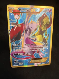 Pokemon Mewtwo-EX TCG Breakthrough Holo Card 163/162 Secret Rare - Image 3
