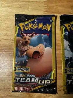 Pokemon Sun & Moon Team Up Booster Mini Packs art set Lot 4 Packs 3 Cards Each - Image 2