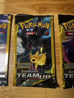 Pokemon Sun & Moon Team Up Booster Mini Packs art set Lot 4 Packs 3 Cards Each - Image 3