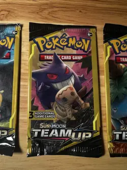 Pokemon Sun & Moon Team Up Booster Mini Packs art set Lot 4 Packs 3 Cards Each - Image 4