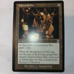 Claws of Gix x1 Time Spiral Time ShiftedMTG Magic the Gathering Artifact Card - Image 1