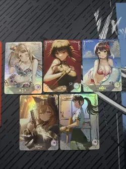 Goddess Story Senpai Goddess Haven - 5 Waifu Cards Foil SRs - Image 1