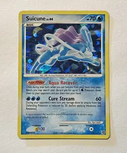 Suicune 19/132 Secret Wonders Cracked Ice Holo Rare Pokemon Card LP - Image 1