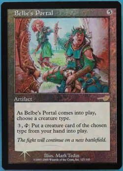 Belbe's Portal FOIL Nemesis PLD Artifact Rare MAGIC CARD (ID# 445048) ABUGames - Image 1