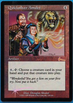 Quicksilver Amulet FOIL Urza's Legacy PLD Artifact Rare CARD (505647) ABUGames - Image 1