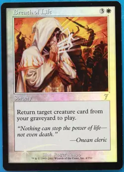 Breath of Life FOIL 7th Edition HEAVILY PLD Uncommon CARD (463190) ABUGames - Image 1