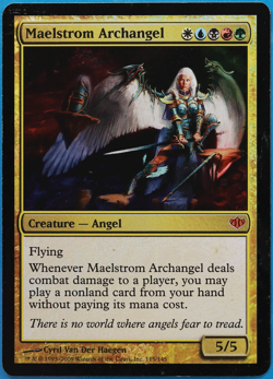 Maelstrom Archangel FOIL Conflux HEAVILY PLD Mythic Rare CARD (498757) ABUGames - Image 1