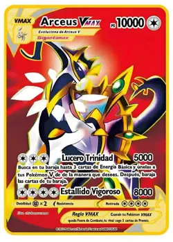 Arceus VMAX PS10000 Metal Pokemon Card-Collectible Gift Display. - Image 1