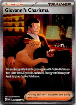 Giovanni's Charisma TRAINER Pokemon Metal Card-Collectible Gift Display. - Image 1