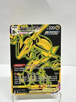 Rayquaza VMAX HP320 Pokemon Metal Card-Collectible Gift Display. - Image 1