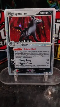 MIGHTYENA ex Holon Phantoms POKEMON Holo Silver 2006 Trading Card 101/110 TCG - Image 1