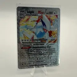 Lugia VSTAR 139/195 Swsh12: Silver Tempest Textured Metallic Foil Card - Image 1