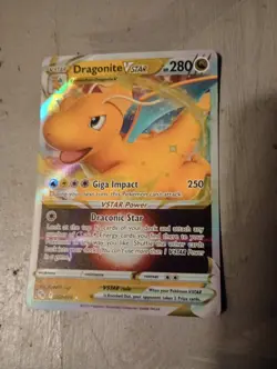 (4) Pokemon Card Lot / Dragonite V & VSTAR, Blastoise V, Victini VMAX Holo Promo - Image 4