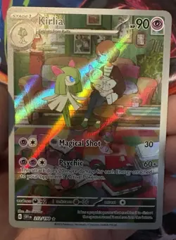 Pokemon Kirlia 212/198 Illustration Rare Holo Card Scarlet And Violet Mint - Image 2