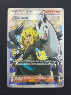 Delinquent 98b/122 - Black Star Promo - Very Light Play Full Art Pokemon Card - Image 1