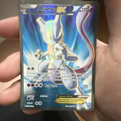 Pokemon Mewtwo EX Full Art Ultra Rare Holo 157/162 Breakthrough 170 HP Card - Image 1