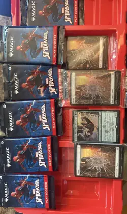 3 Boxes OfMagic The Gathering Marvel Spiderman Web-Slinger's Kit With Promo Card - Image 5