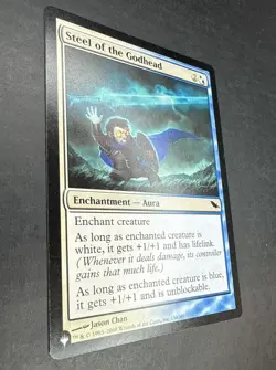 MTG Steel of the Godhead Shadowmoor 150/301 Regular Common Card The List Reprint - Image 2