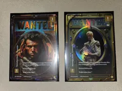 Wonders of The First WANTED Foil Cards ~ Tom Felton & Ben Aflec - Image 1