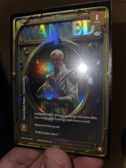 Wonders of The First WANTED Foil Cards ~ Tom Felton & Ben Aflec - Image 3