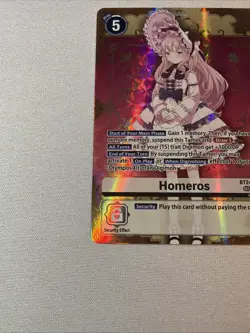 Digimon Card Game Homeros BT24-102 SEC Foil Time Stranger Secret Rare - Image 4