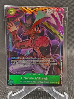 Dracule Mihawk ST12-003 SEALED SR FOIL (Illustration Box Vol. 4) One Piece ENGL - Image 1