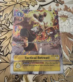 Digimon Card Game Tactical Retreat Alternate Art Foil BT4-105 - Image 1